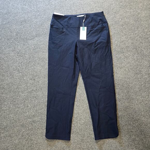 Lady Hagan Pants - Lady Hagan Pants Womens Size Large Blue Pull On Ankle Golf Performance Casual